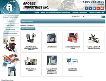 Tablet Screenshot of labelers.apogeeindustries.com